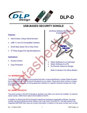 DLP-D datasheet  
